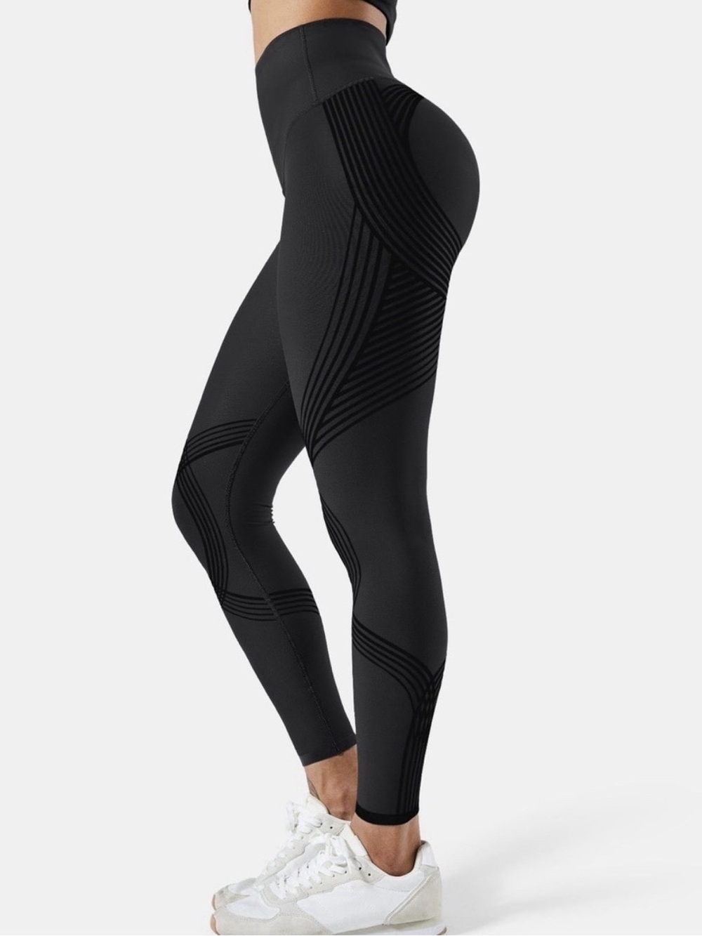 FANKA Body Sculpt Black High Waist Compression Leggings XS  Pilates Clean Girl